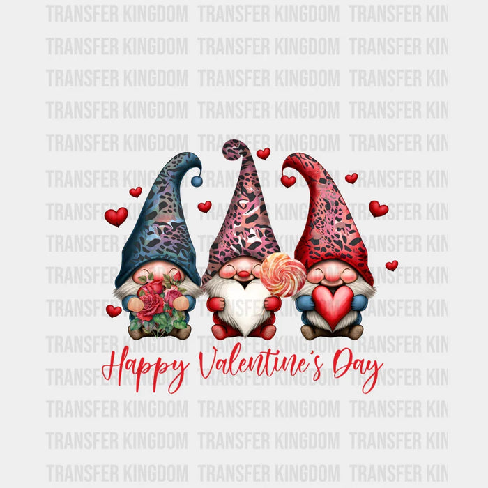 HAPPY VALENTINES DAY THREE GNOME - DTF heat transfer