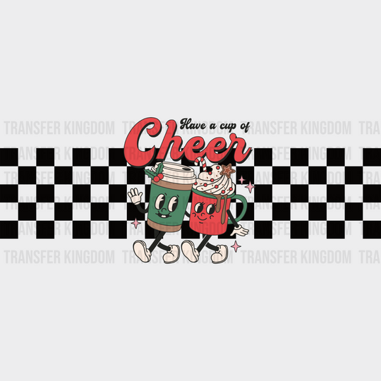 Have A Cup Of Cheer - Mardi Gras Wrap Uv Sticker Permanent Dtf Decal