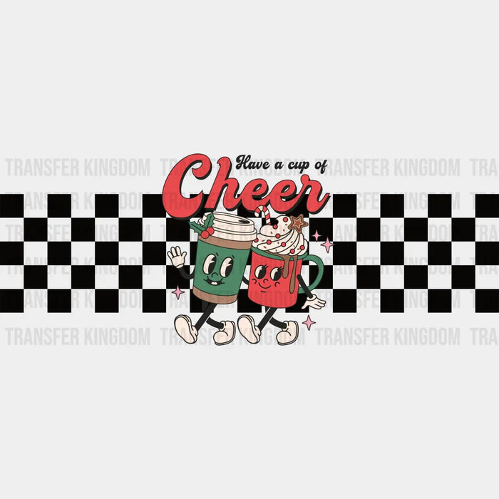 Have A Cup Of Cheer - Mardi Gras Cup Wrap UV Sticker Permanent UV DTF Decal