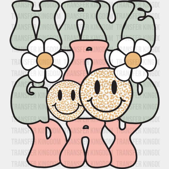 Have A Good Day Smileys - Good Vibes DTF Transfer