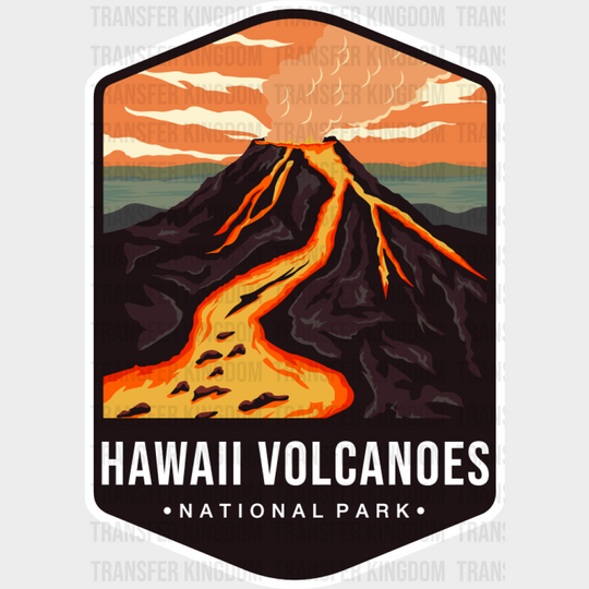 Hawaii Volcanoes National Park Colorful Design - National Parks DTF Transfer