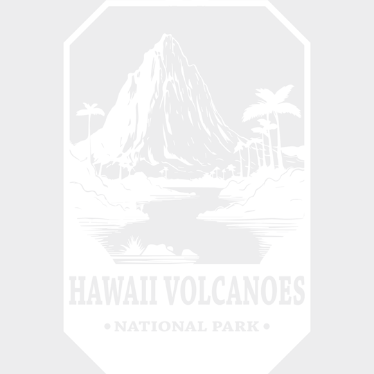 Hawaii Volcanoes National Park Design - Parks Dtf Transfers Unisex S & M (10’) / Light Color See