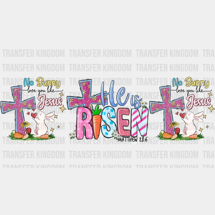 He Is Risen Matthew 28:6 Easter - UV DTF Transfer Cup Wrap UV DTF Sticker