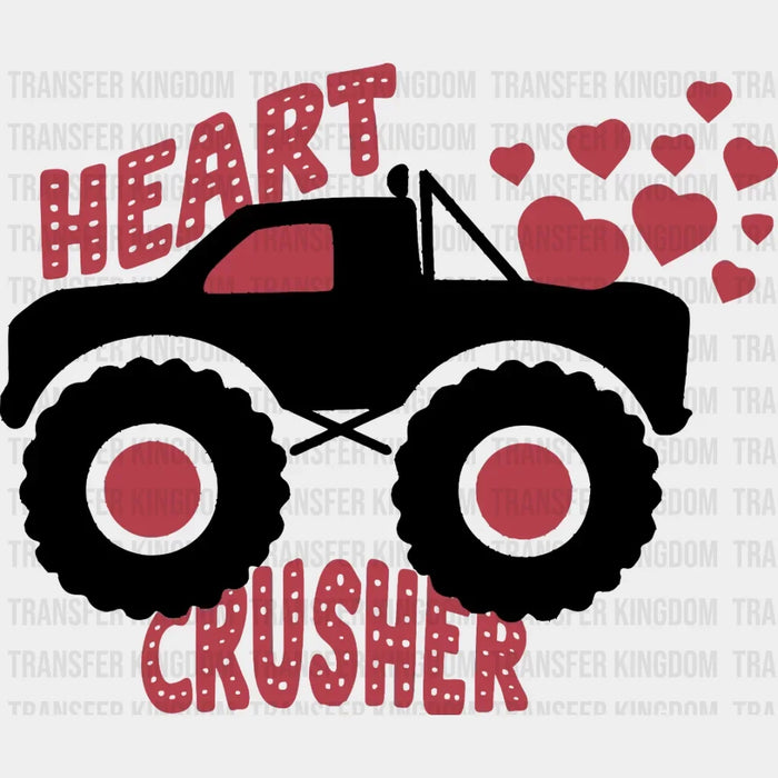 Heart Crusher Monster Truck Design - DTF heat transfer