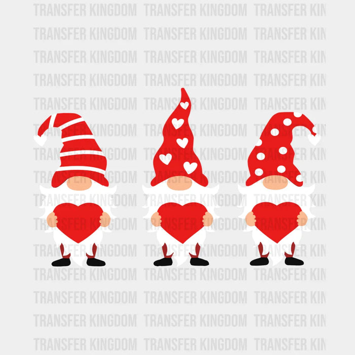 Heart Gnomes Valentine's Day Design - DTF heat transfer