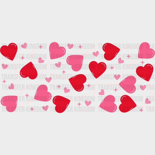 Heart Lollipop - Valentine’s Day Cup Wrap Uv Sticker Permanent Dtf Decal