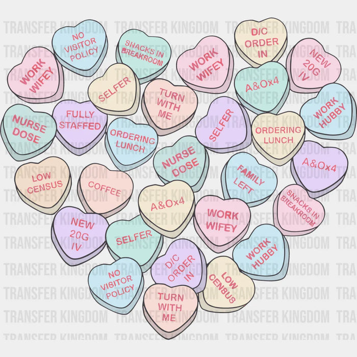Heart Pills Valentine's Day Design - DTF heat transfer