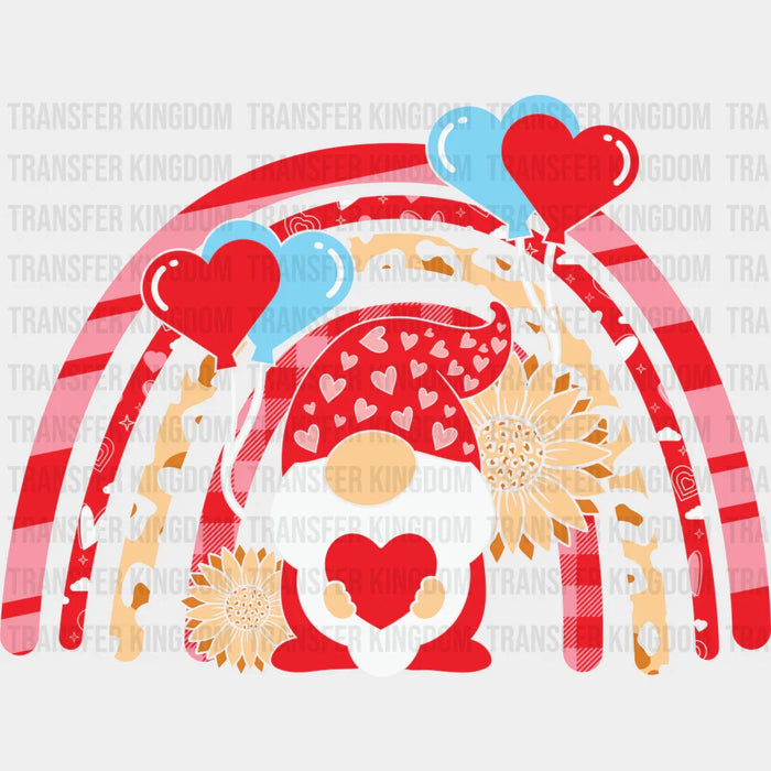 HEART RAINBOW GNOME - DTF heat transfer
