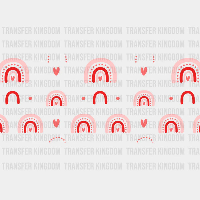 Heart Rainbows UV DTF Transfer Cup Wrap UV DTF Sticker