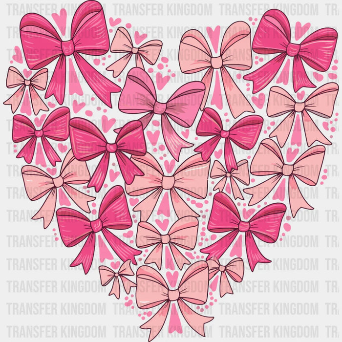 Heart Shaped Ribbons - Valentine's Day DTF Transfer