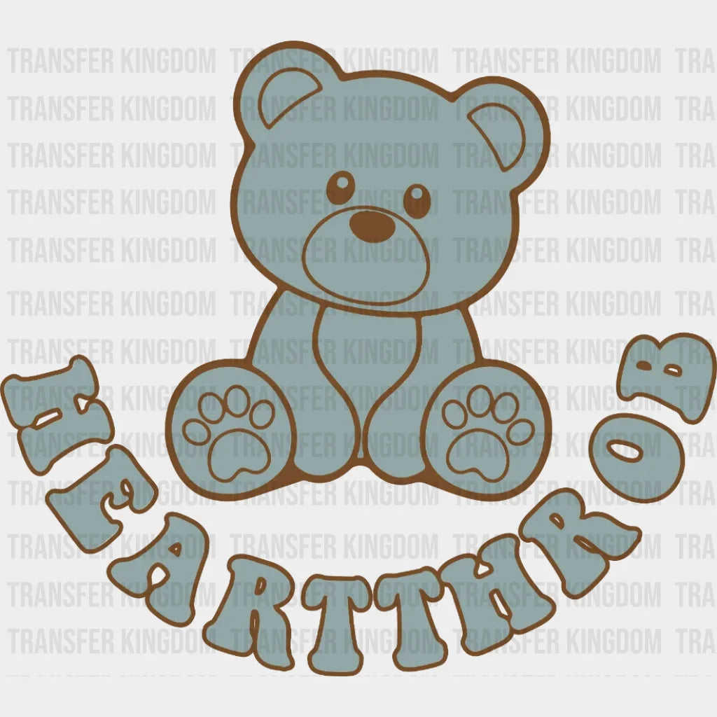 Heartthrob Teddy Bear Design - Dtf Heat Transfer