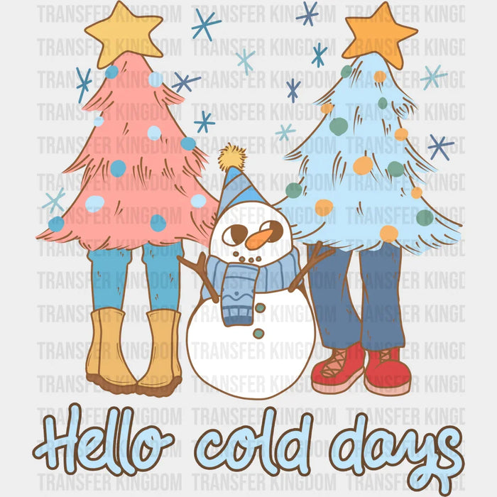 Hello Cold Days - Winter Iron On DTF Transfer