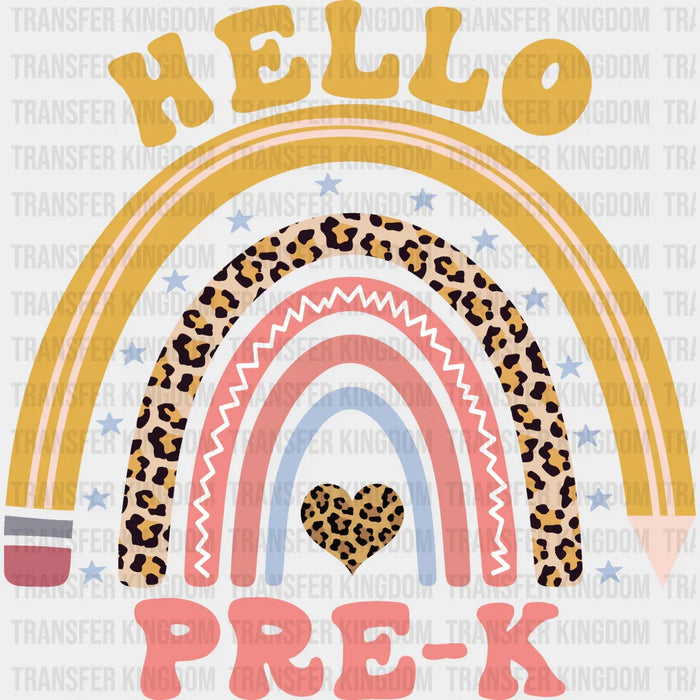 Hello Pre-K - Back To School DTF Transfer
