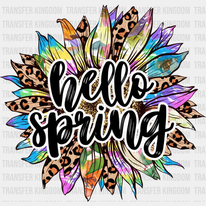 Hello Spring Flower - Spring DTF Transfer