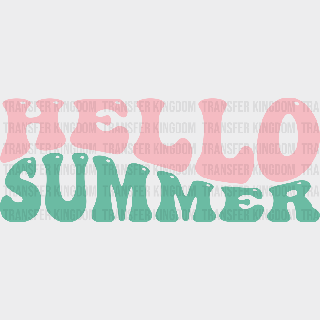 Hello Summer Uv Dtf Transfer Cup Wrap Sticker