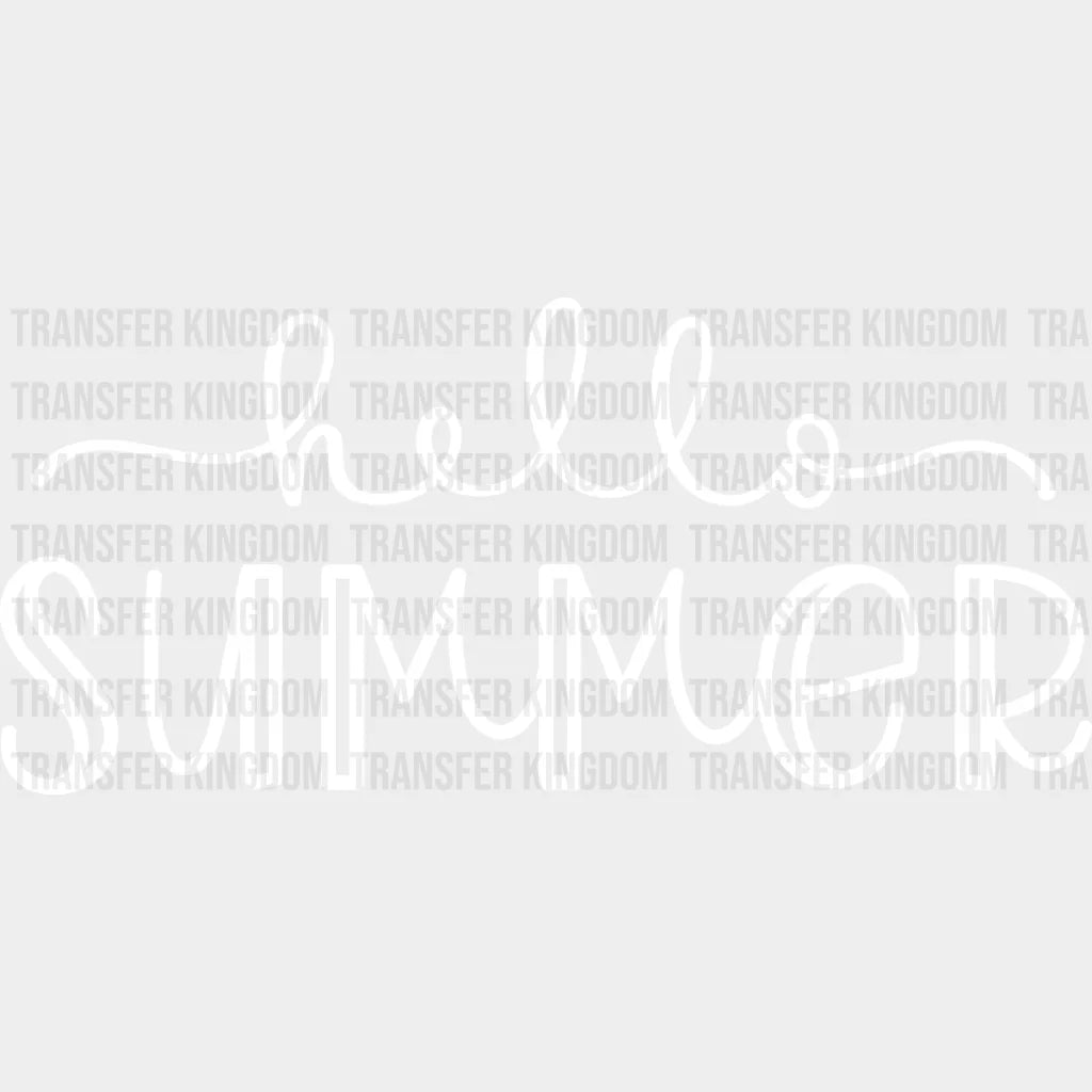 Hello Summer - Vacation Design Dtf Heat Transfer