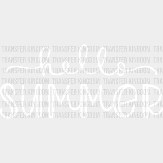 Hello Summer - Vacation Design Dtf Heat Transfer