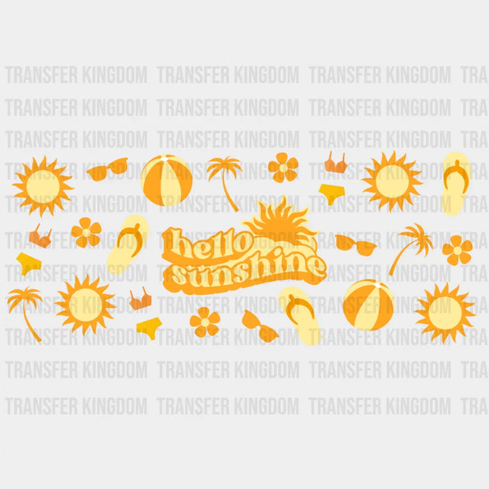 Hello Sunshine UV DTF Transfer Cup Wrap UV DTF Sticker