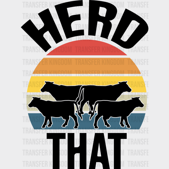 Herd That Design - Farmer Dtf Transfer Unisex S & M (10’’) / Dark Color See Imaging