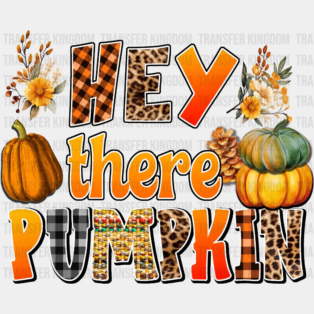 Hay There Fall Hey There Pumpkin - Fall DTF Transfer – Transfer Kingdom