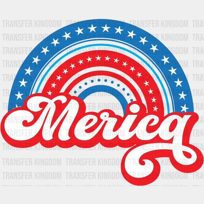 Merica Rainbow - 4th Of July DTF Transfer