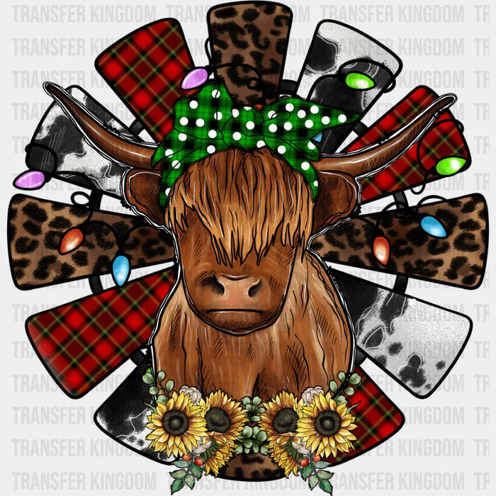 Highland Bull Design - Farm Animals Iron On DTF Transfer