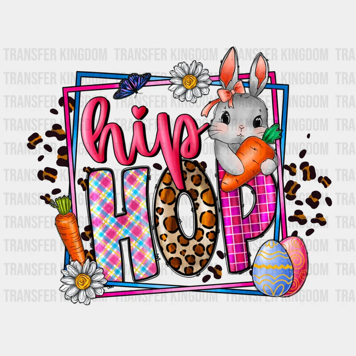 Hip Hop Bunny Holding Carrot  - Easter DTF heat transfer