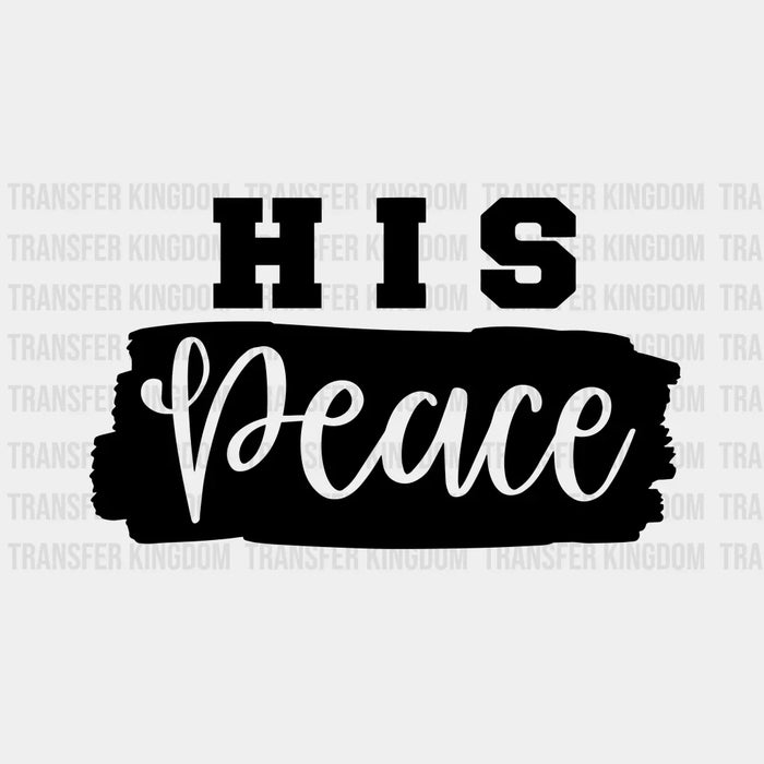 His Peace / Her Rock - Matching Couple Design - DTF heat transfer
