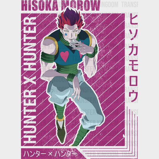 Hisoka Morow Purple Design - Hunter X Dtf Transfer