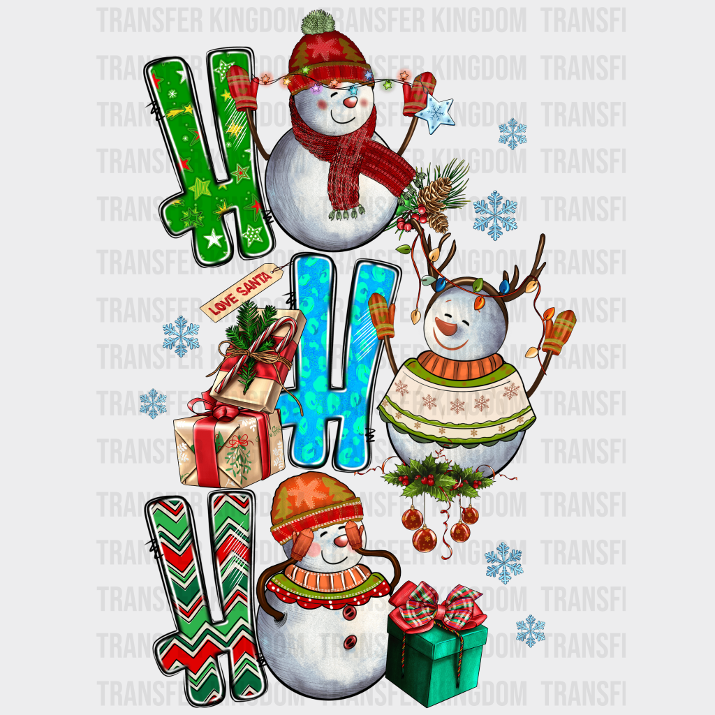 Ho Christmas Design - Dtf Heat Transfer