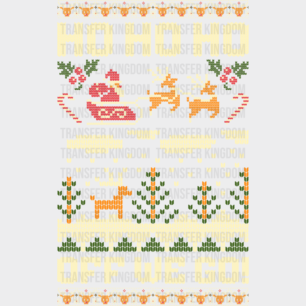 Ho Ho Ho Off We Go - Christmas DTF Transfer