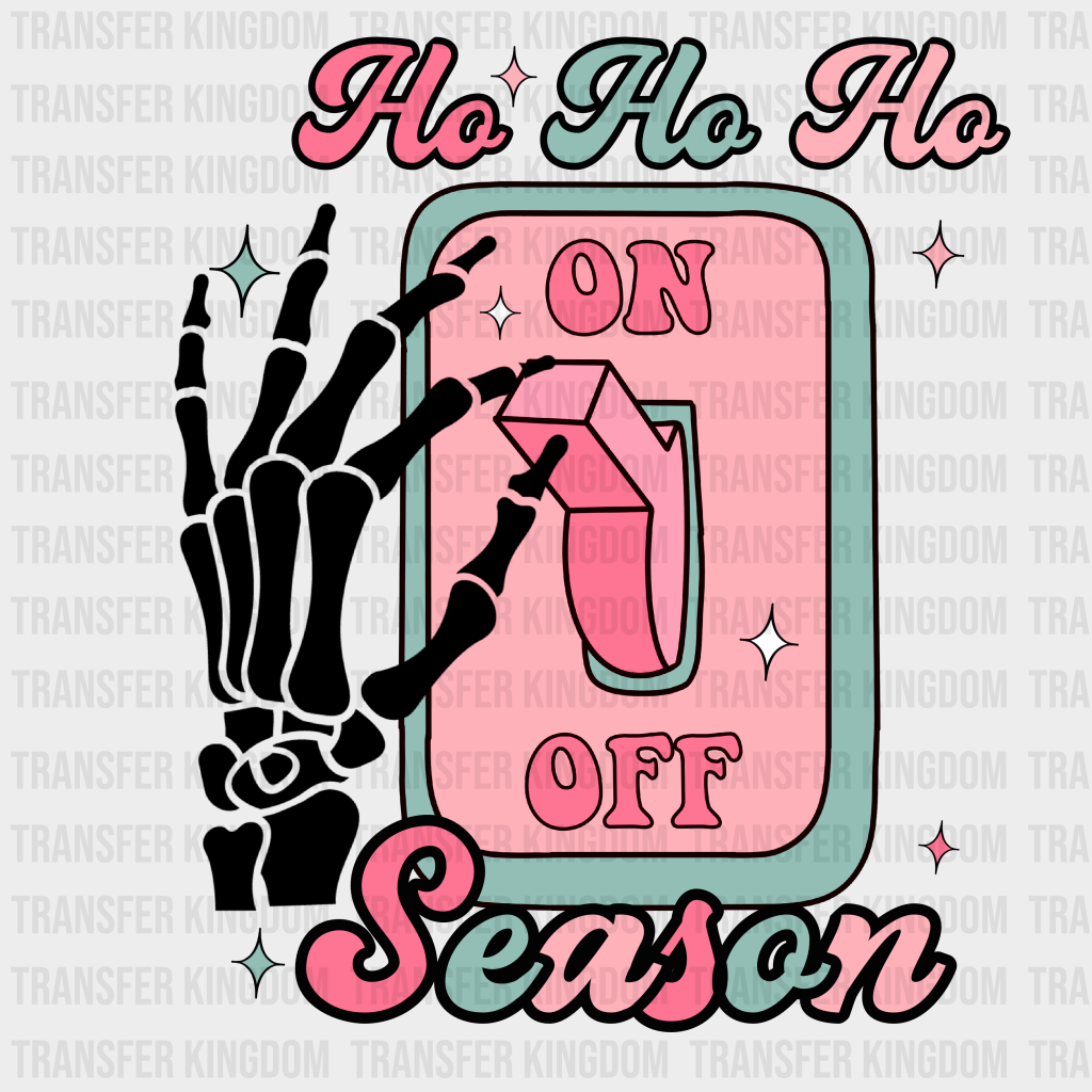 Ho Season Christmas Design - Dtf Heat Transfer