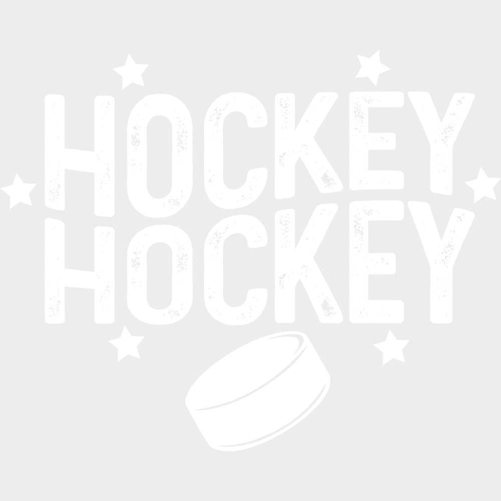 Hockey B&W - Hockey DTF Transfers Adult Unisex - S & M (10’’) / Light Color Design (See Imaging)