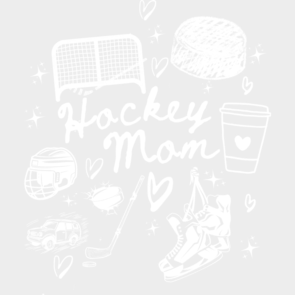 Hockey Mom - Hockey DTF Transfers Adult Unisex - S & M (10’’) / Light Color Design (See Imaging)