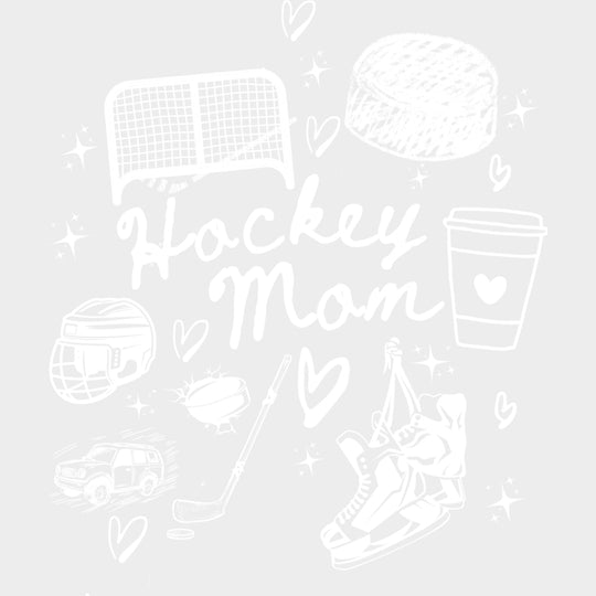 Hockey Mom - Hockey DTF Transfers Adult Unisex - S & M (10’’) / Light Color Design (See Imaging)