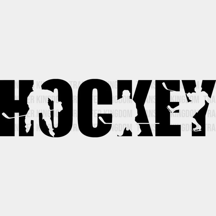 Hockey Player Silhouette - Hockey DTF Heat Transfer