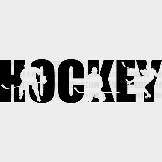 Hockey Player Silhouette - Dtf Heat Transfer Unisex S & M (10’’) / Dark Color Design (See Imaging)