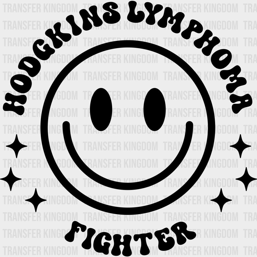 Hodgkin's Lymphoma Fighter, Black, White & Purple - Lymphoma DTF Transfers transfer-kingdom Dark Color Design (See Imaging)