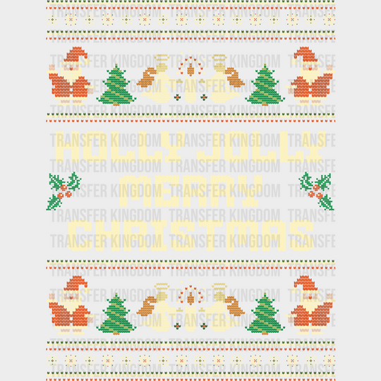 Holly Jolly Merry Christmas - Christmas DTF Transfer
