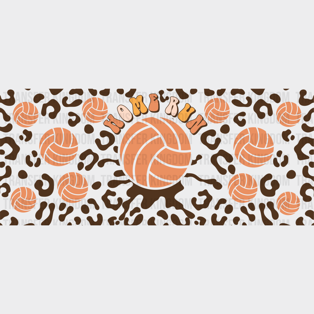 Home Run Volleyball - Cup Wrap Uv Sticker Permanent Dtf Decal