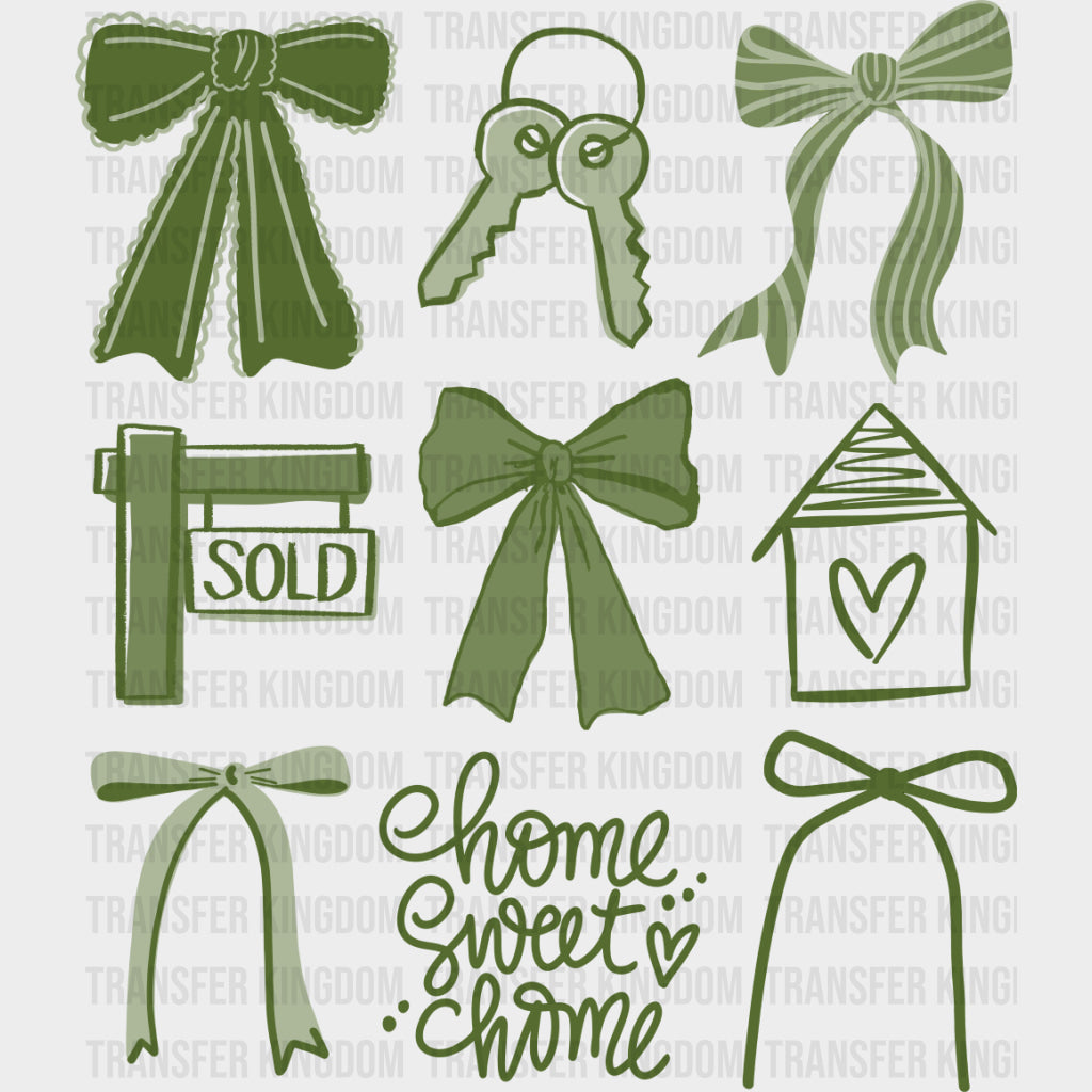 Home Sweet Home Green - Realtor DTF Transfers