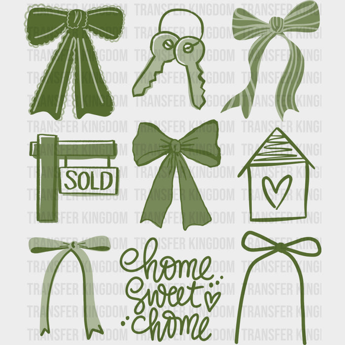 Home Sweet Home, Green - Realtor DTF Transfers