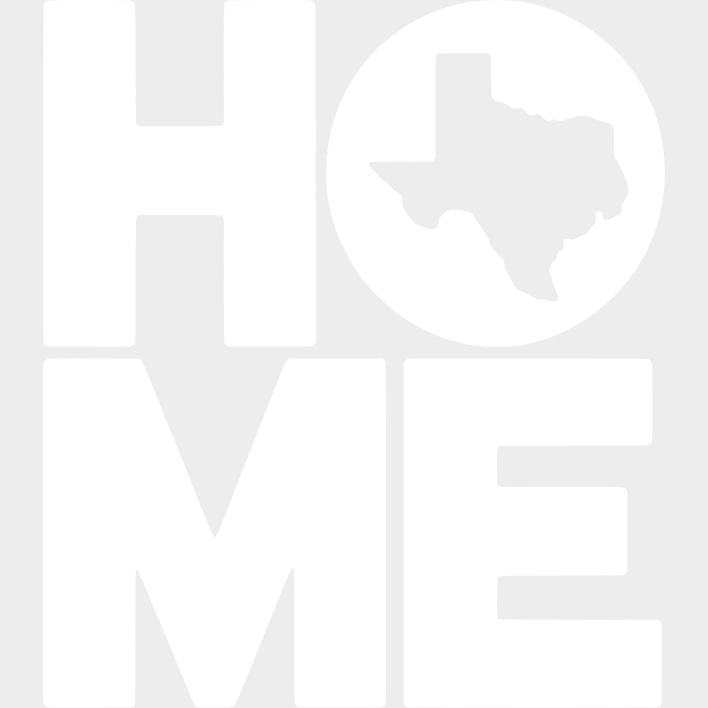 HOME Texas - States & Cities DTF Transfer Adult Unisex - S & M (10’’) / Light Color Design (See Imaging)