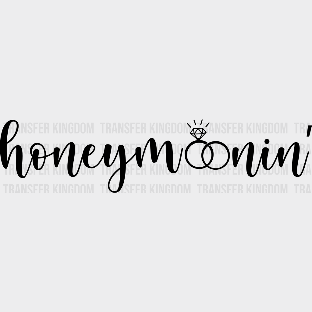 Honeymoonin’ Ring Design - Honeymoon Iron On Dtf Transfer Unisex S & M (10’’) / Dark Color