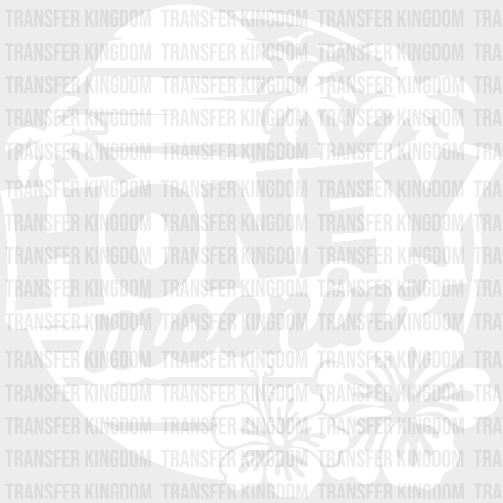 Honeymoonin’ Vacation Design - Honeymoon Iron On Dtf Transfer Unisex S & M (10’’) / Light