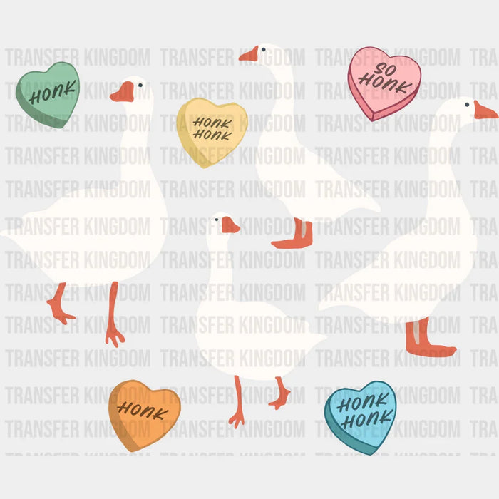 Honk Duck Valentine's Day Design - DTF heat transfer
