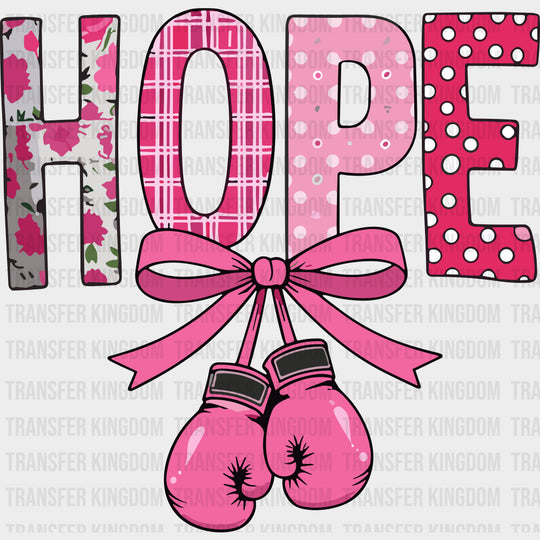 Hope - Breast Cancer DTF Transfers
