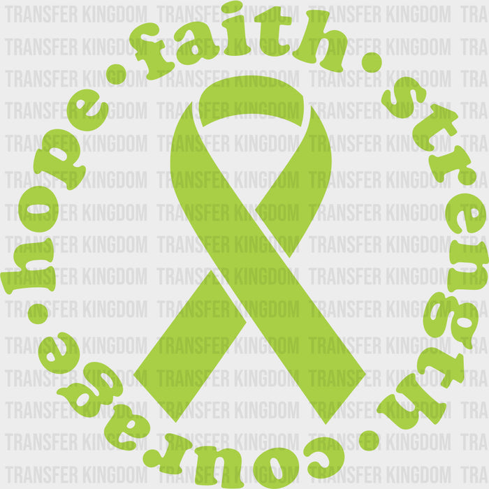 Hope, Faith, Strength, Courage - Lymphoma DTF Transfers