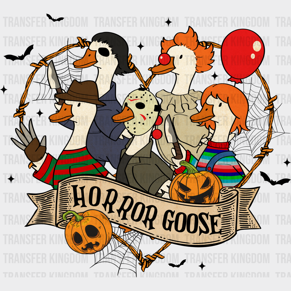 Horror Goose Heart Frame Halloween DTF Transfer