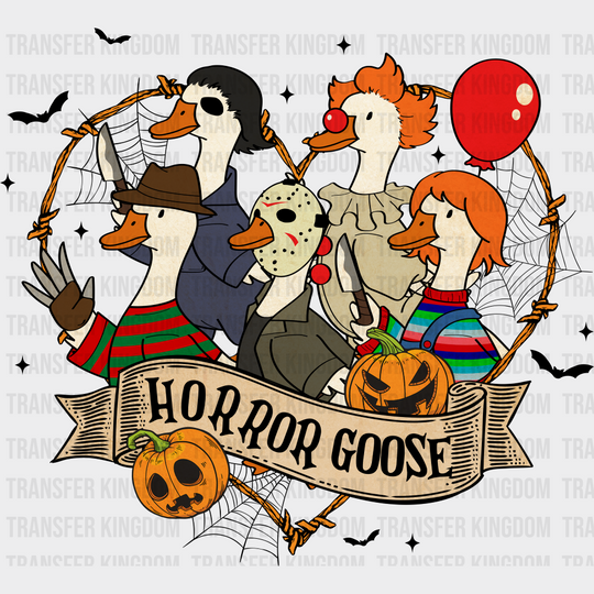 Horror Goose Heart Frame Halloween DTF Transfer